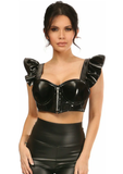 Underwire Bustier Top w/Removable Ruffle Sleeves