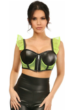 Underwire Bustier Top w/Removable Ruffle Sleeves