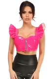 Underwire Bustier Top w/Removable Ruffle Sleeves