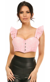 Underwire Bustier Top w/Removable Ruffle Sleeves