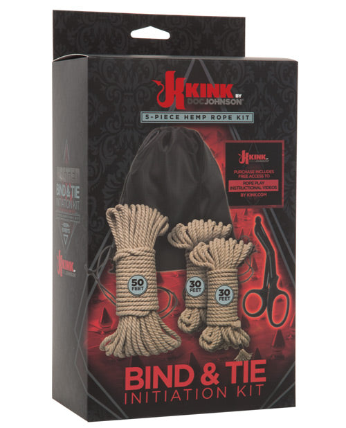 Kink Bind & Tie Hemp Bondage Rope Deluxe Kit