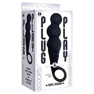 Plug & Play Scoops Anal Plug - Black