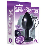 The Silver Starter Bejeweled Anodized Plug - Violet