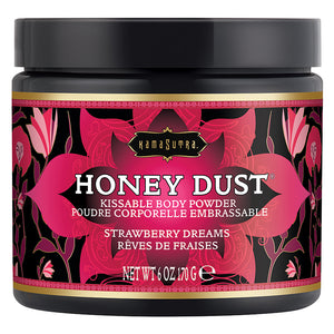 Kama Sutra Honey Dust- Strawberry 6 OZ Large Jar