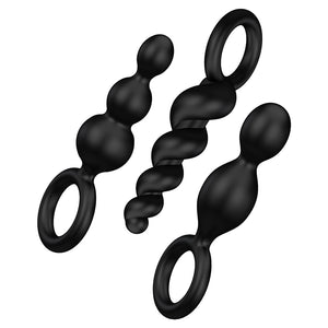 Satisfyer Plugs Set Of 3 - Black