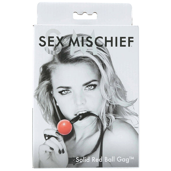 S&M Red Solid Ball Gag