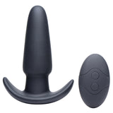 Thump-It Silicone Remote Control Butt Plug-  Black
