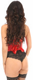 Lavish Satin Underwire Short Bustier W/ Zipper - 3 Color Options