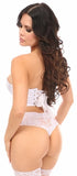 Lavish Satin Underwire Short Bustier W/Clips - 3 Color Options