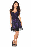 Lavish Purple Lace Corset Dress